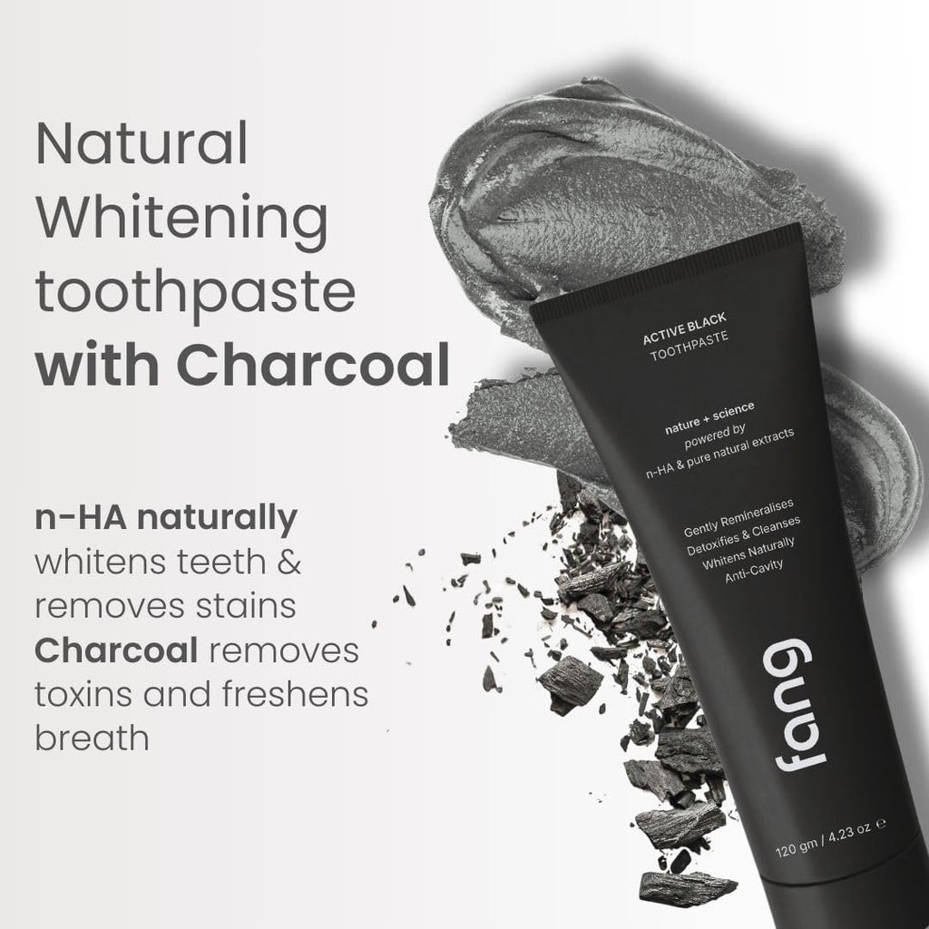 Toothpaste, Teeth Whitening, Sensitive Teeth Relief, Fights Cavities and Gum Disease, SLS Free, Organic Vegan (Pack of 1, Activated Charcoal)