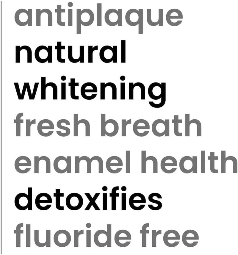 Toothpaste, Teeth Whitening, Sensitive Teeth Relief, Fights Cavities and Gum Disease, SLS Free, Organic Vegan (Pack of 1, Activated Charcoal)
