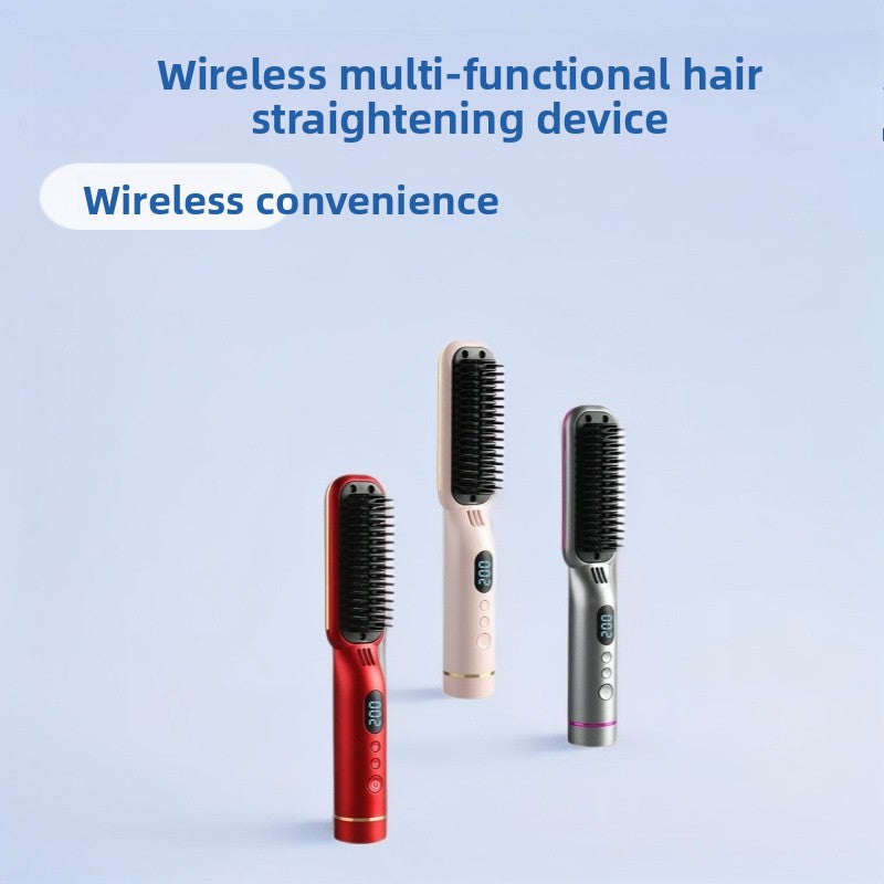 Rechargeable Wireless Hair Straightener Comb