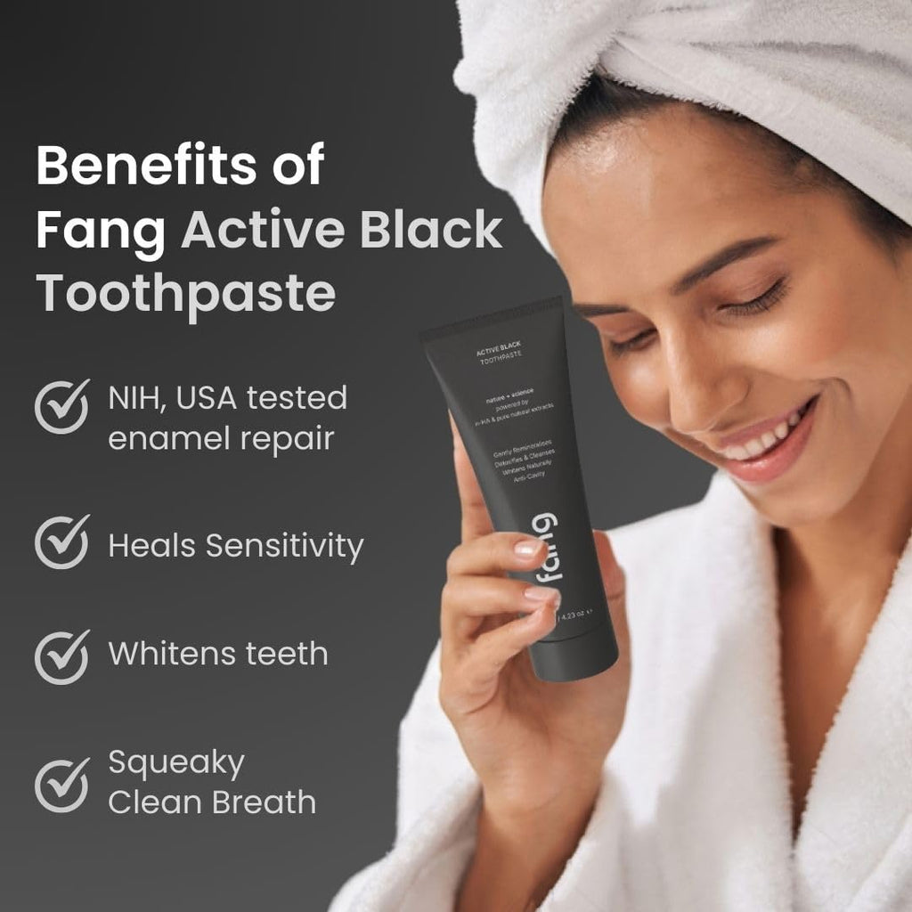 Toothpaste, Teeth Whitening, Sensitive Teeth Relief, Fights Cavities and Gum Disease, SLS Free, Organic Vegan (Pack of 1, Activated Charcoal)