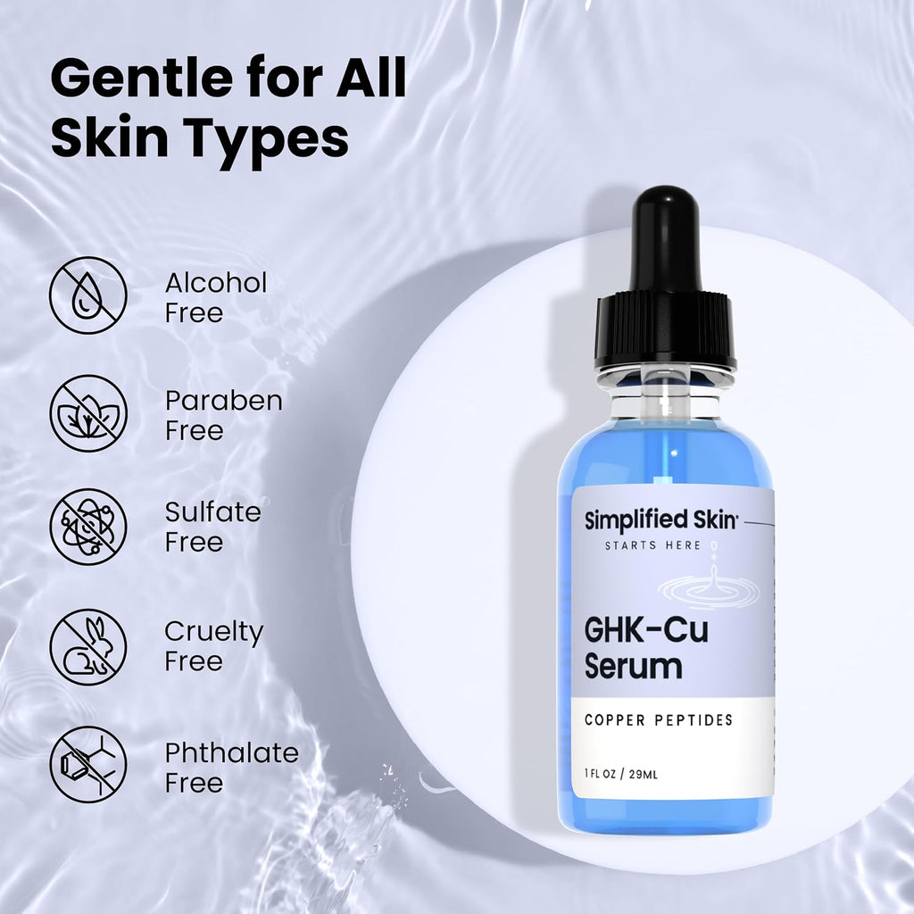 Ghk-Cu Peptide Serum for Anti-Aging, Face & Neck 1 Fl Oz