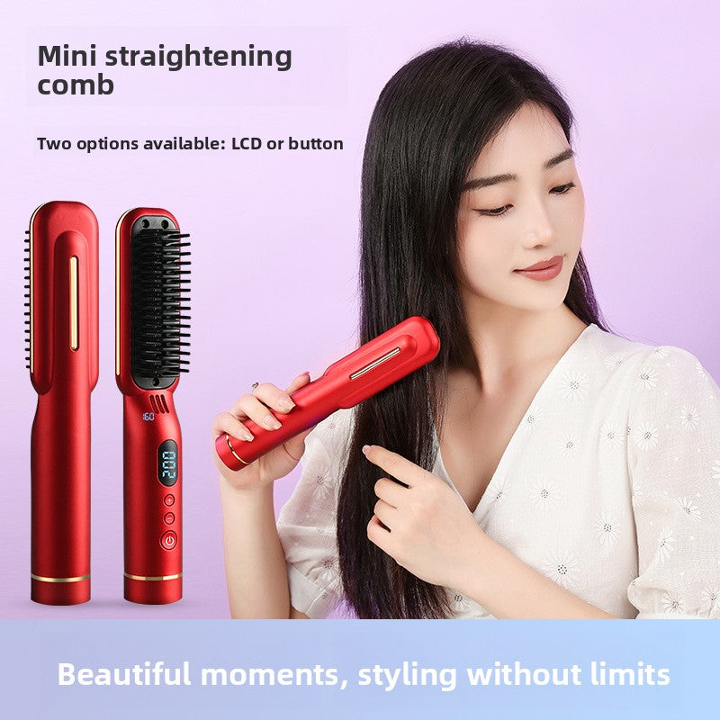 Rechargeable Wireless Hair Straightener Comb